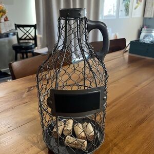 Wire Wine Cork Holder with Handle
